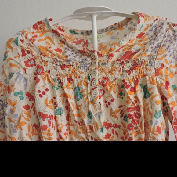 Crazy 8 Peasant Blouse size 5/6 - Picture 3 of 5